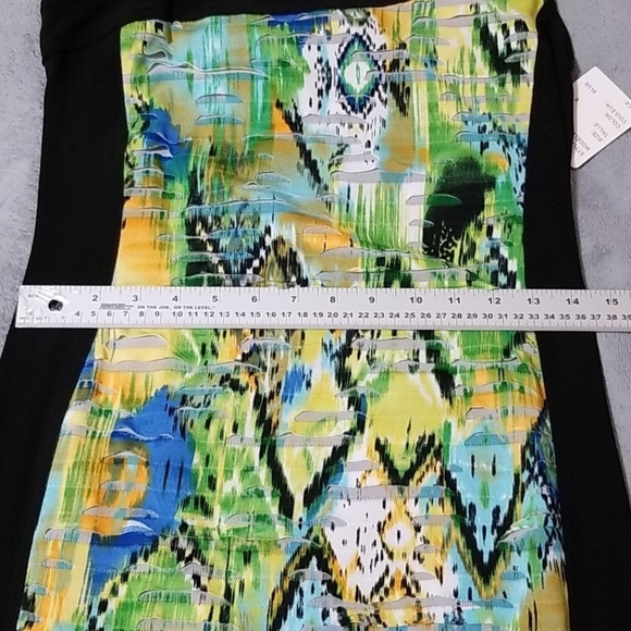 Goa Multicolor Abstract Print Dress In A Size 6 - Picture 5 of 7